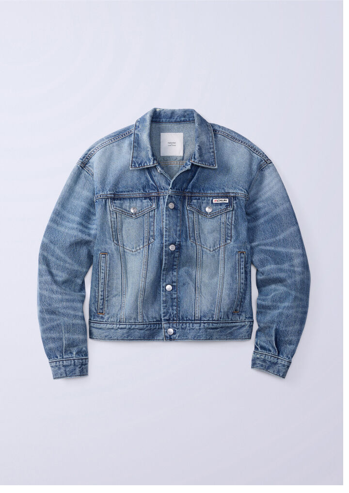 Jung Kook for Calvin Klein 90s Denim Trucker Jacket 